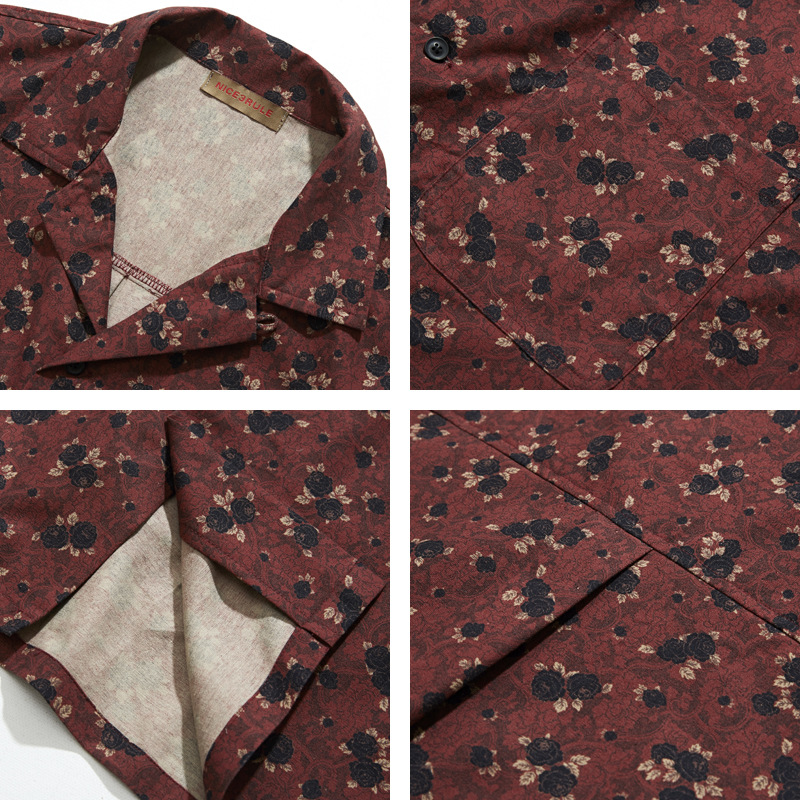 Japanese retro ethnic style Cu - đánh giá và giá Vintage Hawaiian Floral Shirt