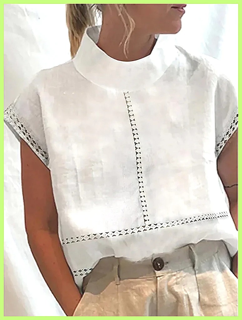 Women's Cotton Linen Pullover  - đánh giá và giá Shirts