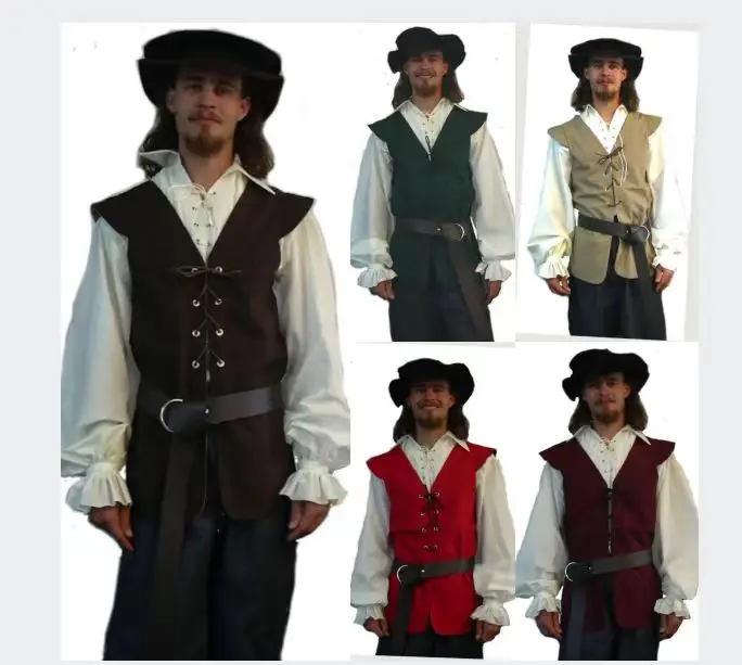 Medieval Shirts Ruffled Gothic - đánh giá và giá Medieval Gothic Lace Up Pirate Shirt