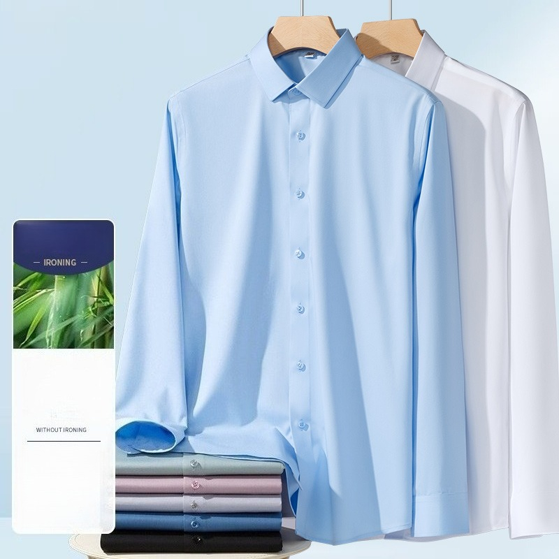 Men's Bamboo Fiber Long Sleeve - đánh giá và giá Breathable Bamboo Fiber Shirt Non Iron