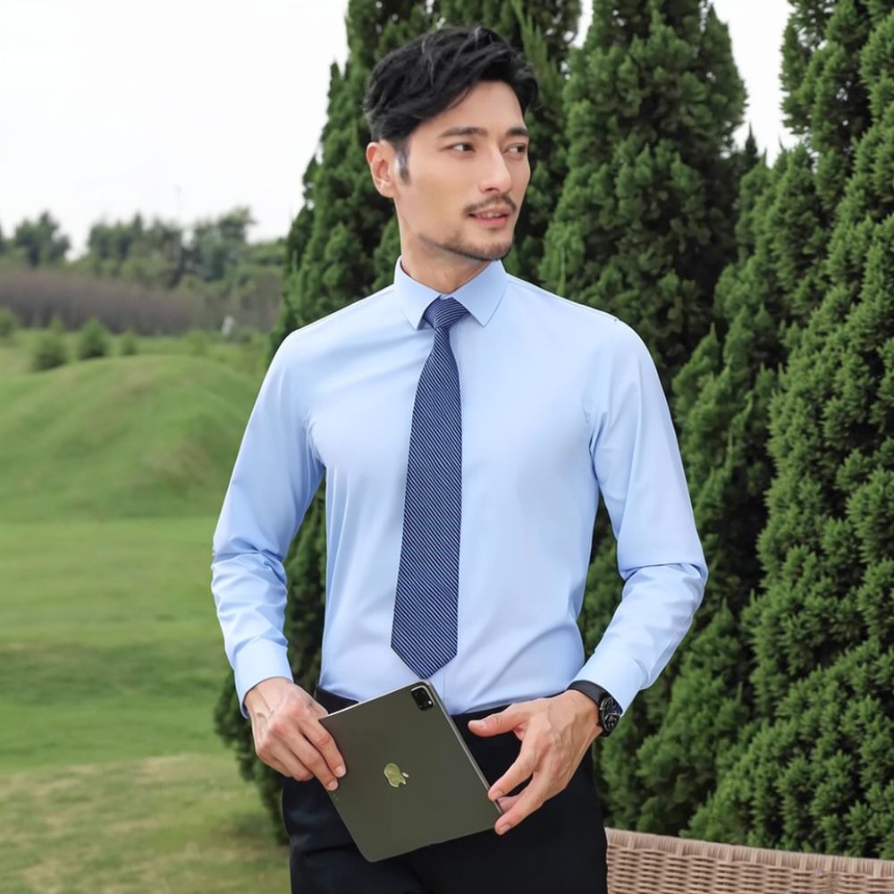 Mens Fashion Long Sleeve Shirt - đánh giá và giá Breathable Bamboo Fiber Shirt Non Iron