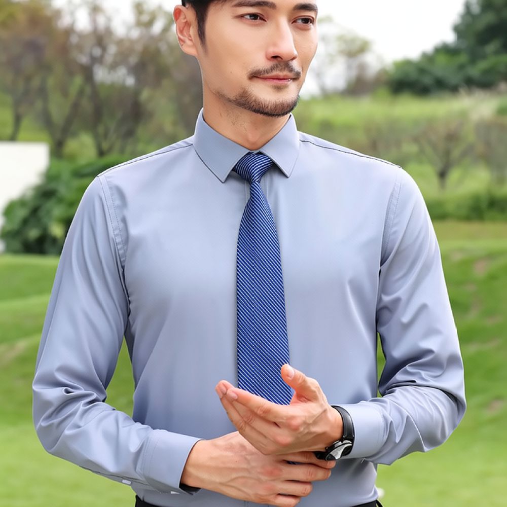 Mens Fashion Long Sleeve Shirt - đánh giá và giá Breathable Bamboo Fiber Shirt Non Iron