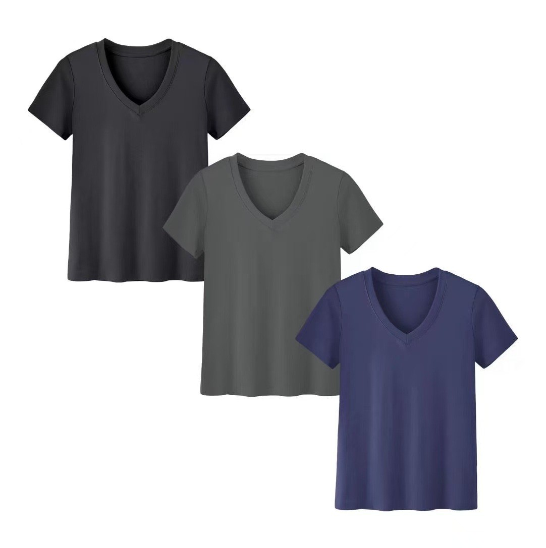 Women's Casual High Neck Short - đánh giá và giá T-Shirts