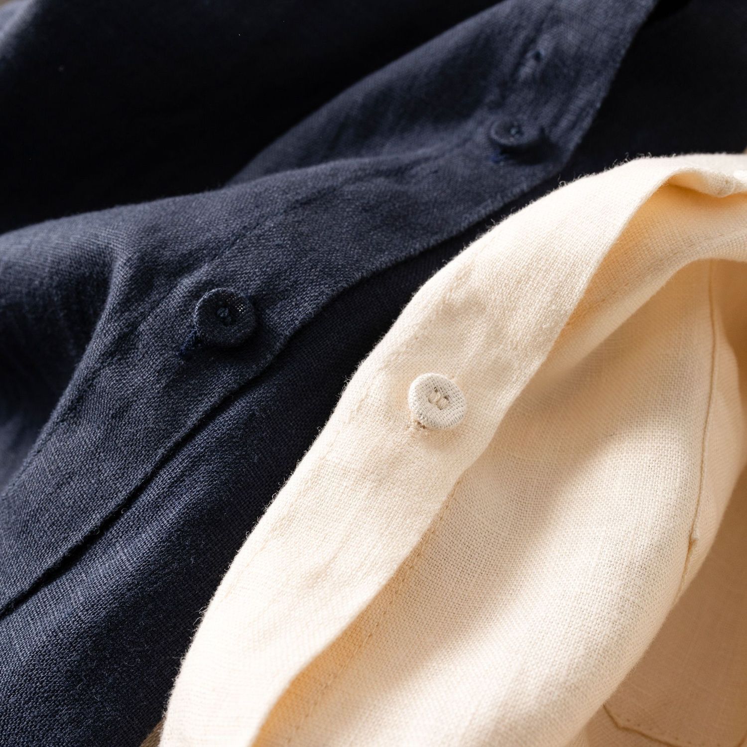 Dave&Di Linen Artistic Simple  - đánh giá và giá Mens Linen Shirt Long Sleeve
